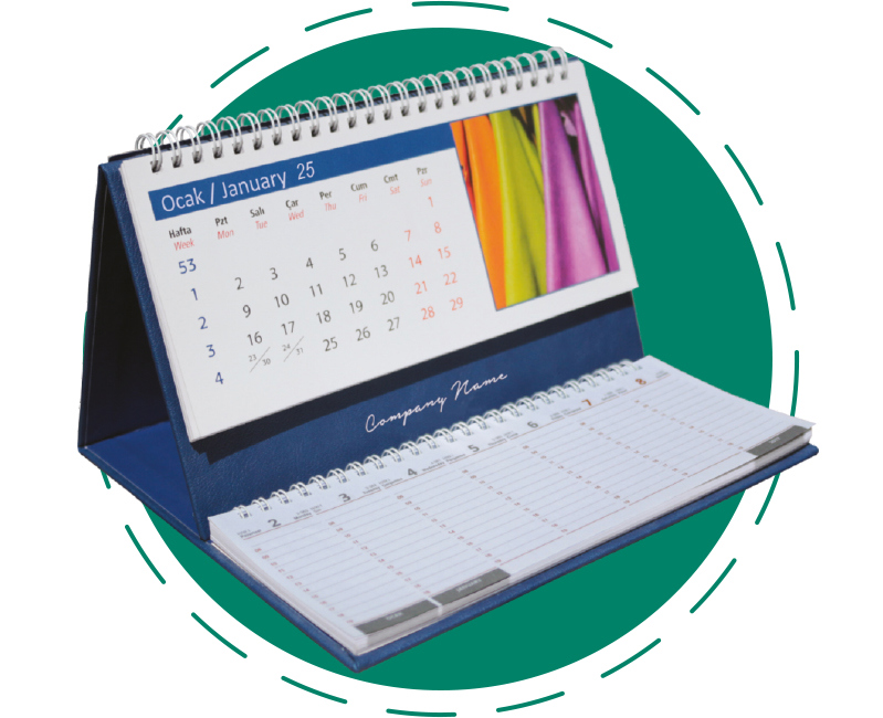 Dival Ajanda | Calendrier de bureau avec accessoire #2