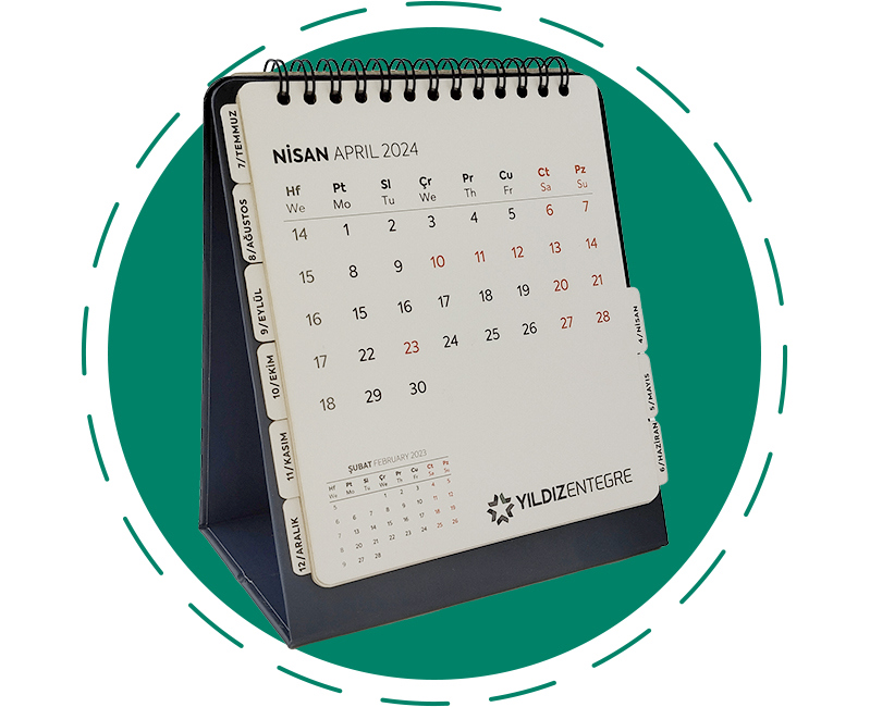 Dival Ajanda | Calendrier avec index