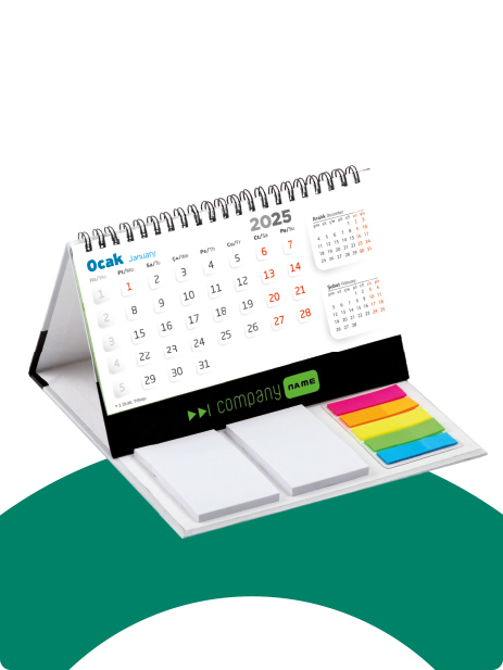 Dival Ajanda | Calendrier de bureau avec accessoire